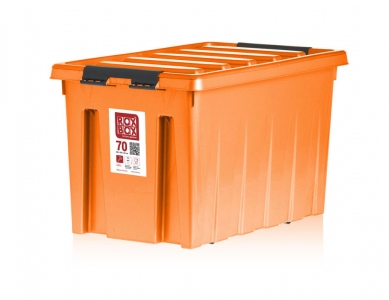 Контейнер с крышкой и клипсами Rox Box 70 (оранжевый)