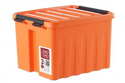 Контейнер с крышкой и клипсами Rox Box 3,5 (оранжевый)