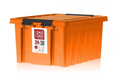 Контейнер с крышкой и клипсами Rox Box 36 (оранжевый)